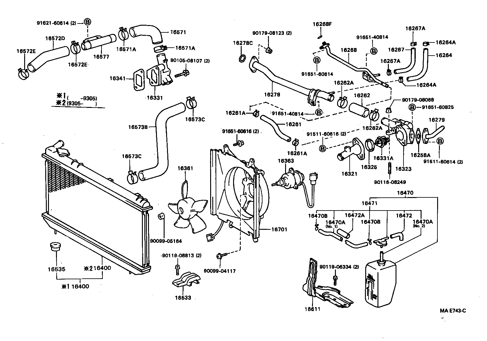 Radiator Water Outlet
