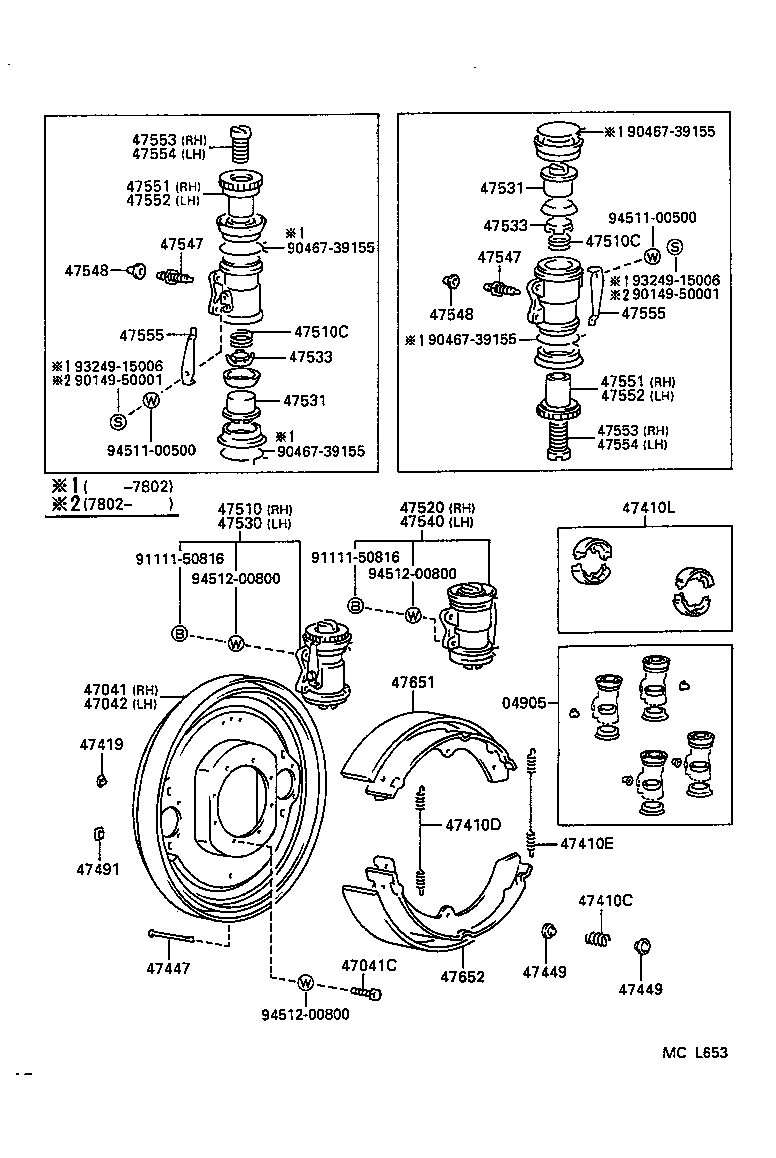 Front Drum Brake Wheel Cylinder