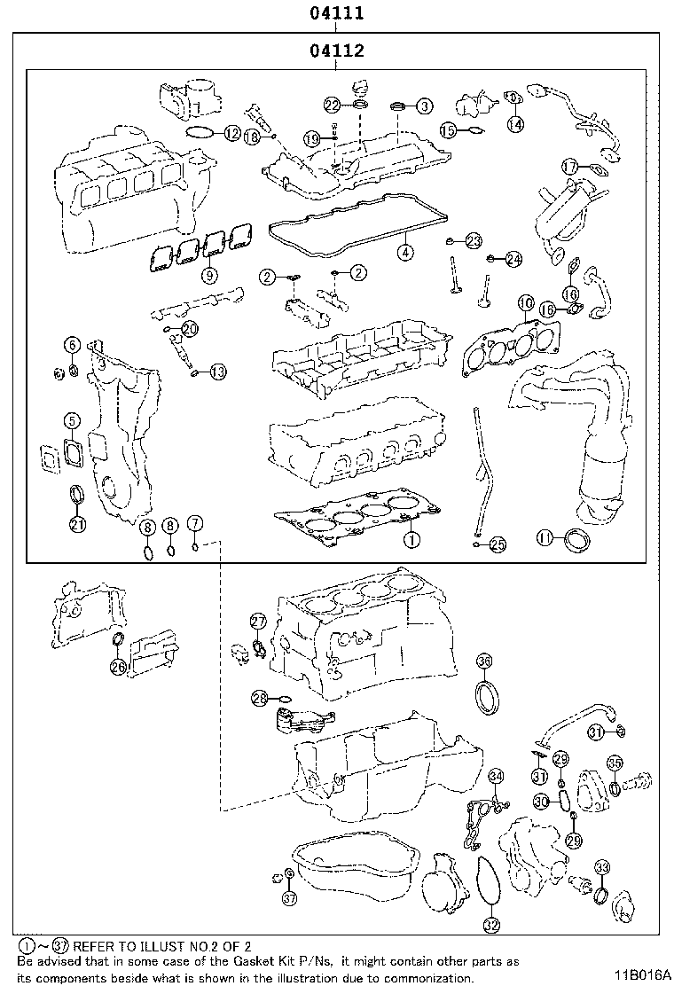 Engine Overhaul Gasket Kit