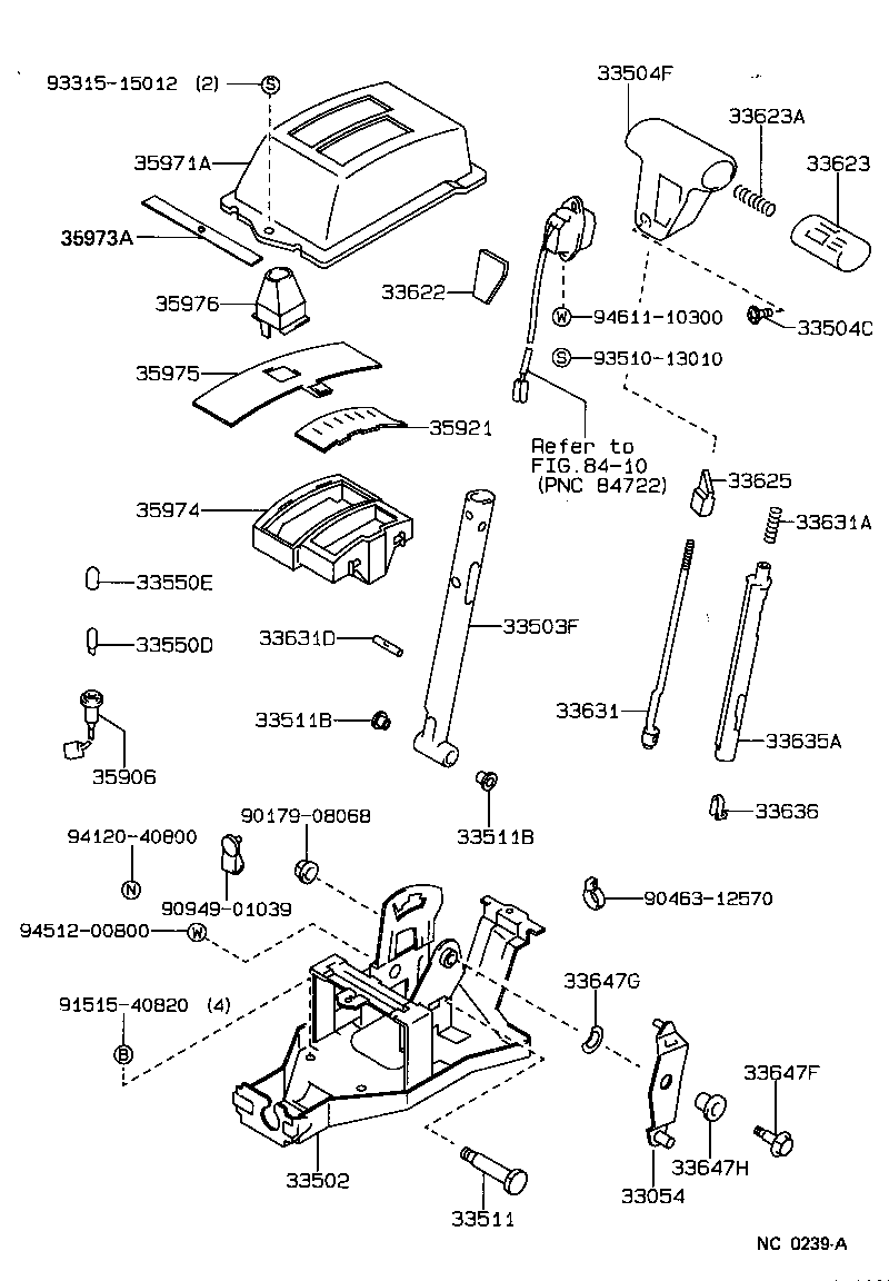 Shift Lever & Retainer