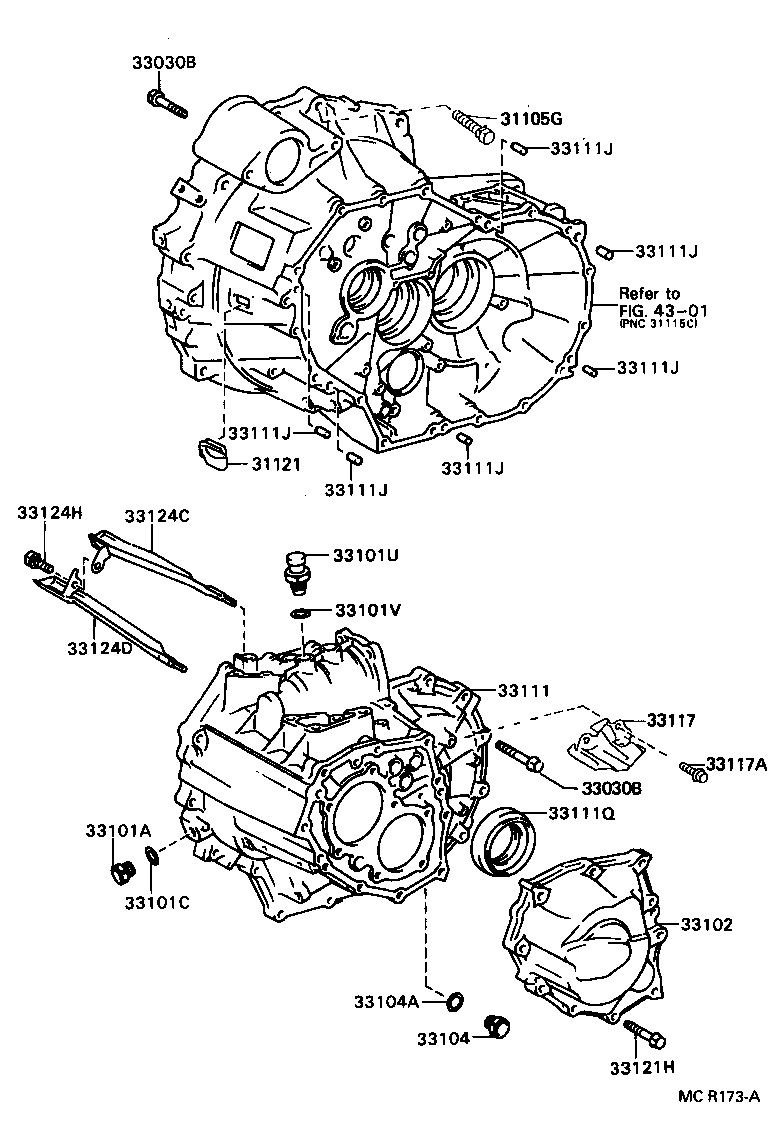 Clutch Housing + Transmission Case