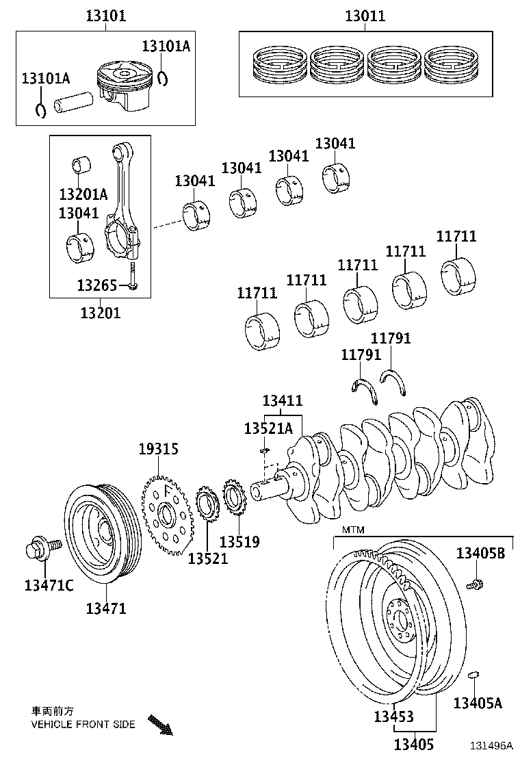 Cigüeñal y pistón