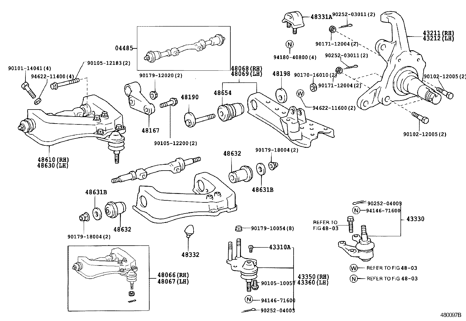 Front Axle Arm Steering Knuckle