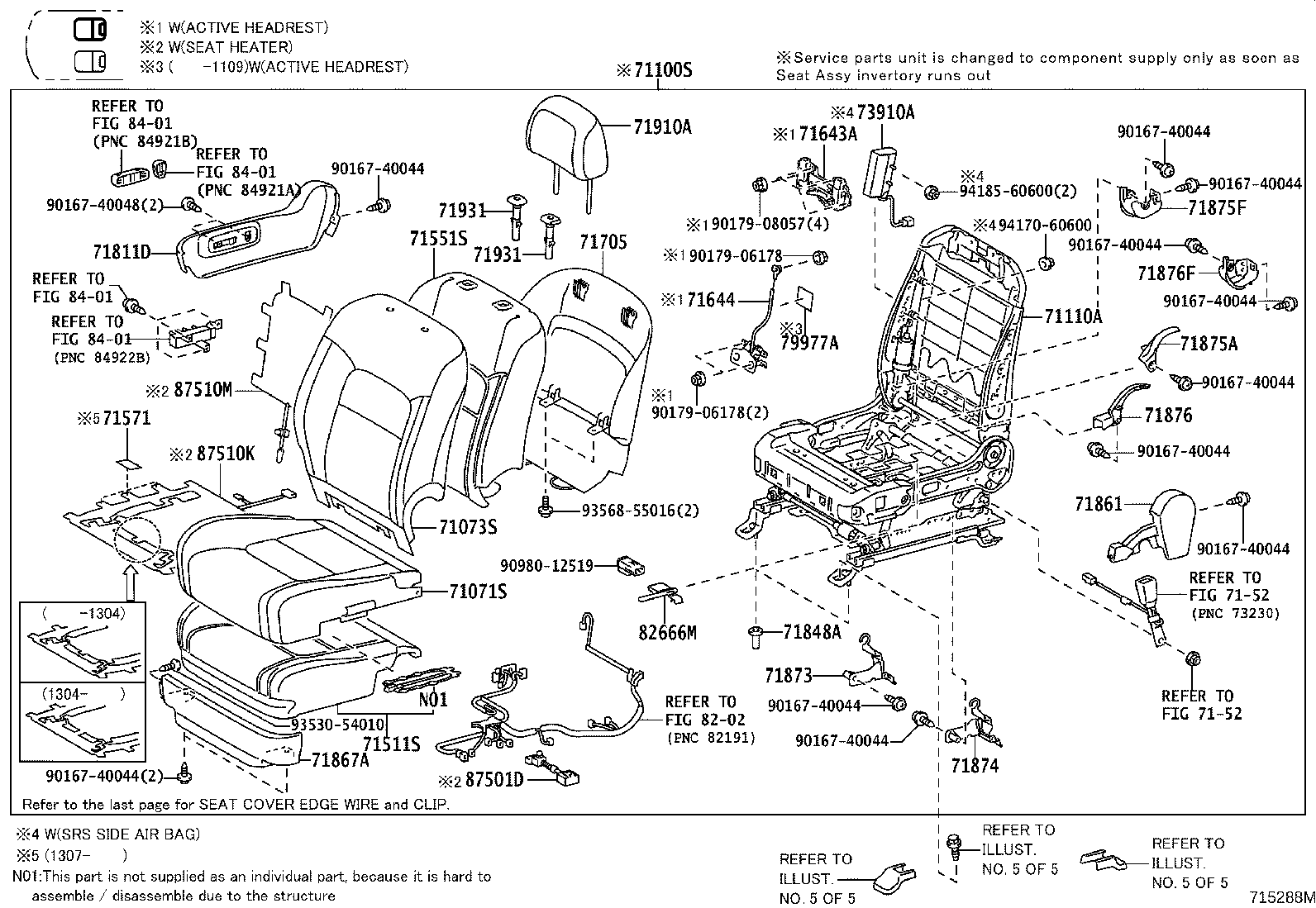 Asiento y pista del asiento