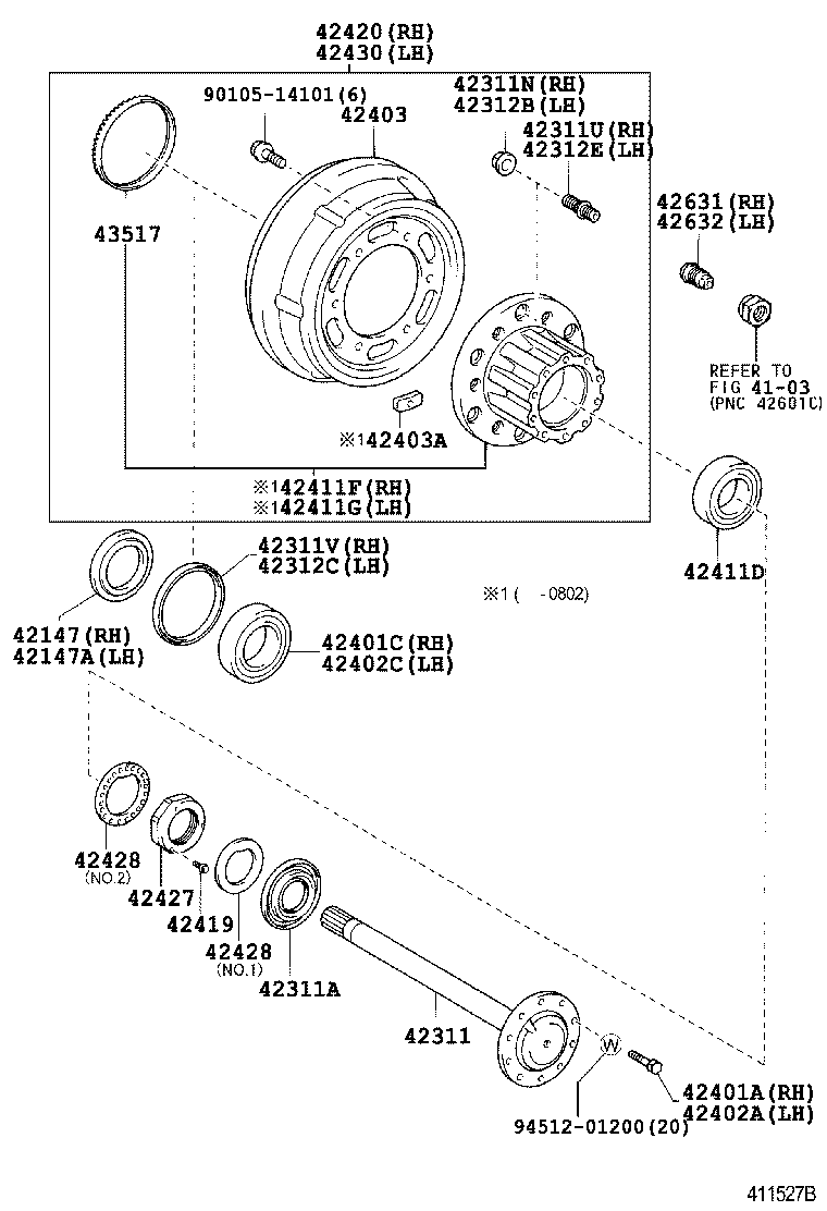 Rear Axle Shaft Hub