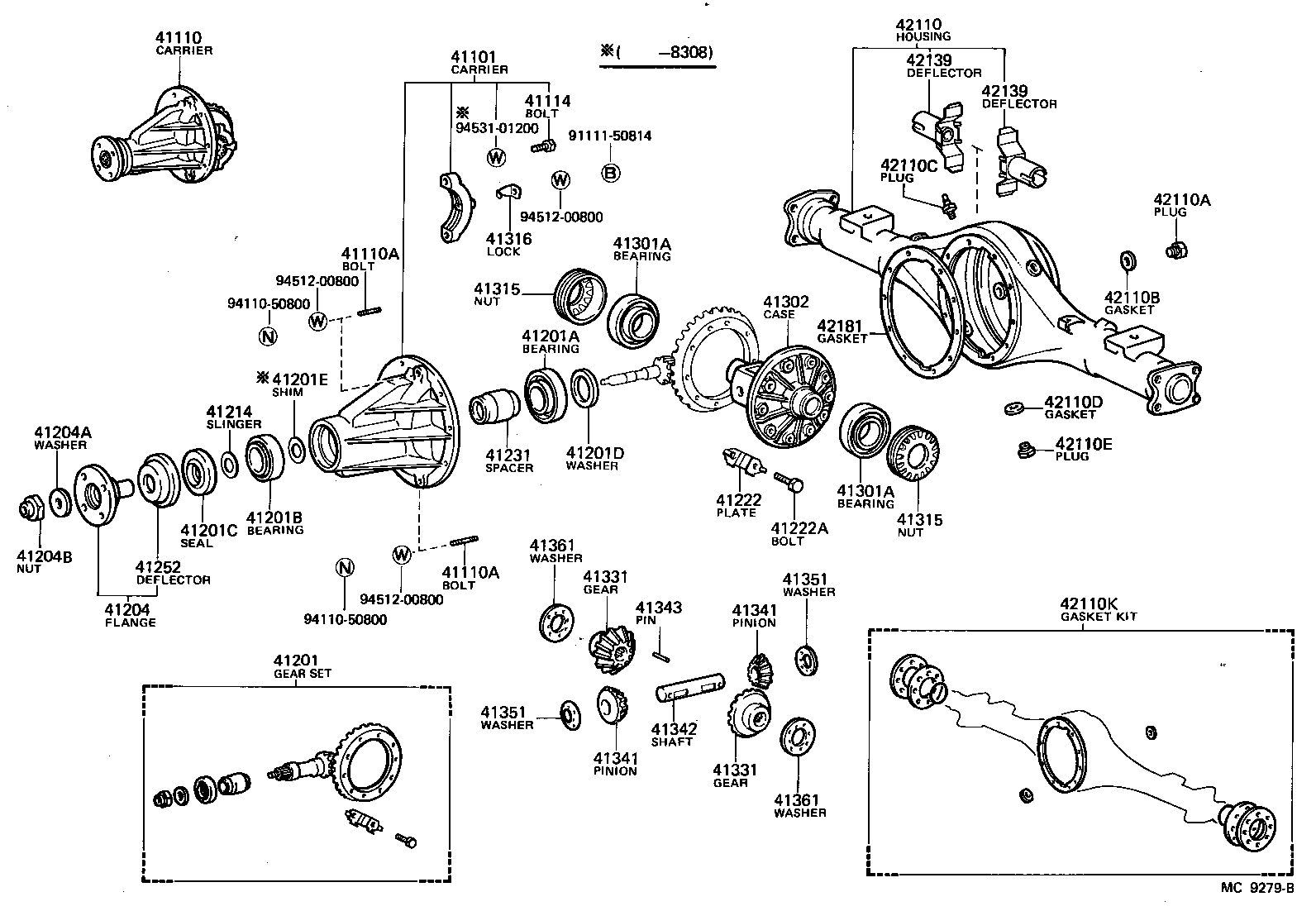 Rear Axle Housing Differential