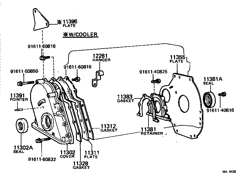 Timing Gear Cover & Rear End Plate