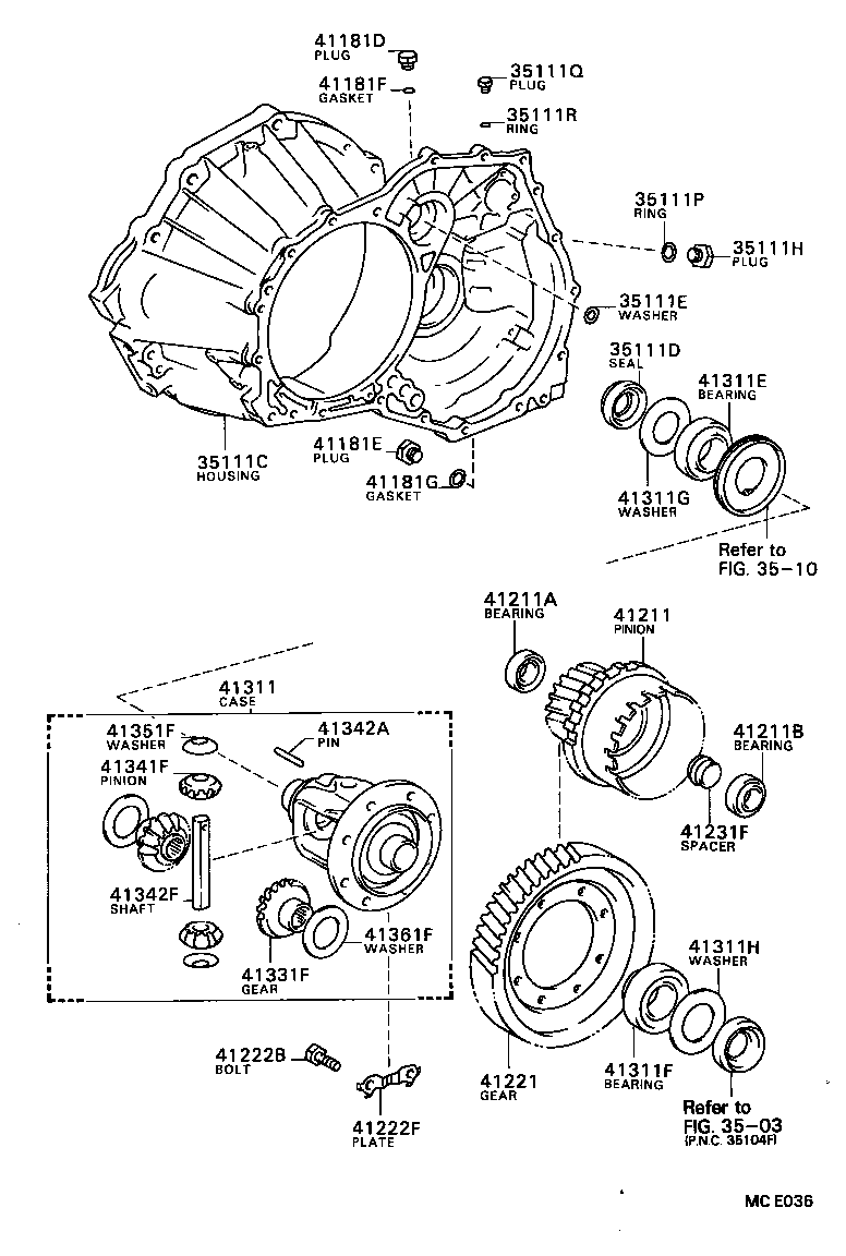 Front Axle Housing & Differential