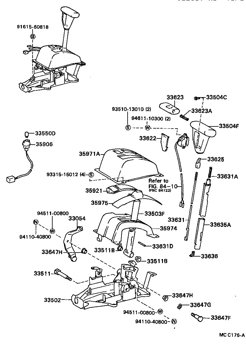 Shift Lever & Retainer