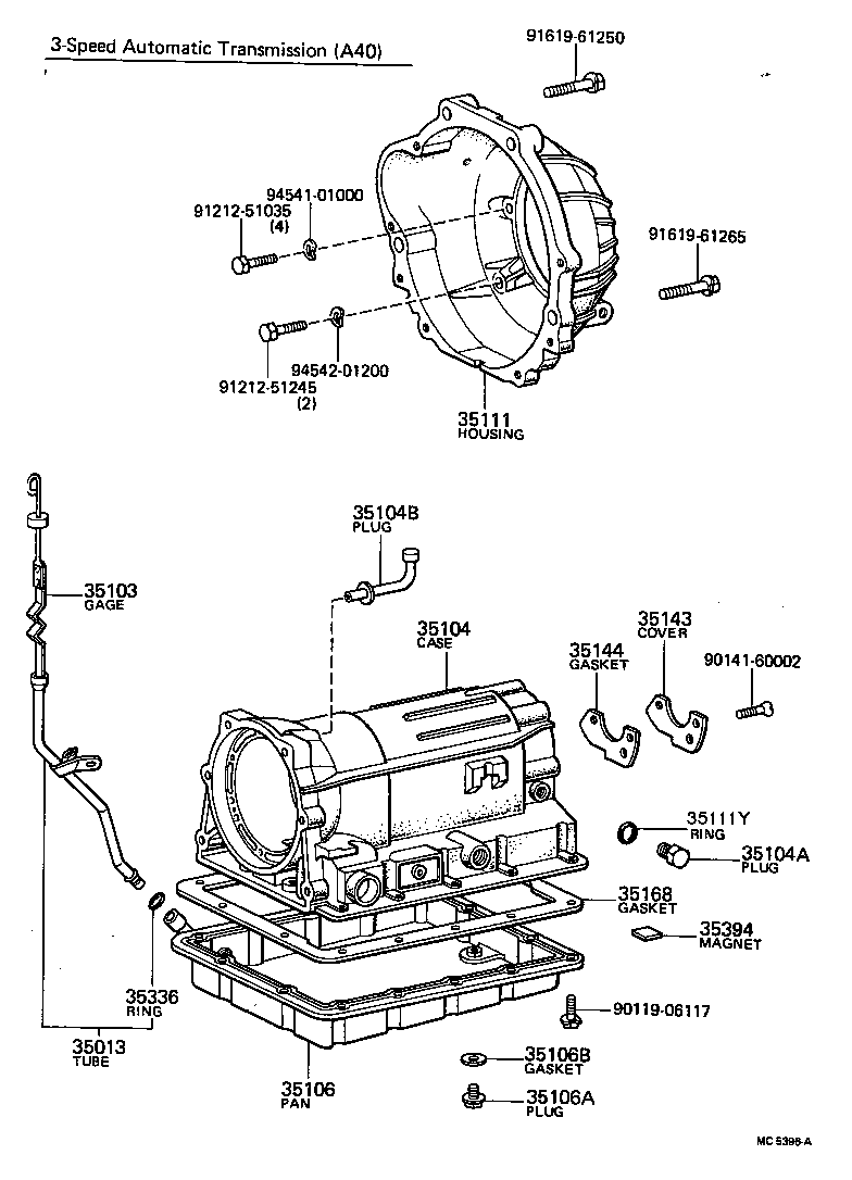 Caja de transmisión y cárter de aceite