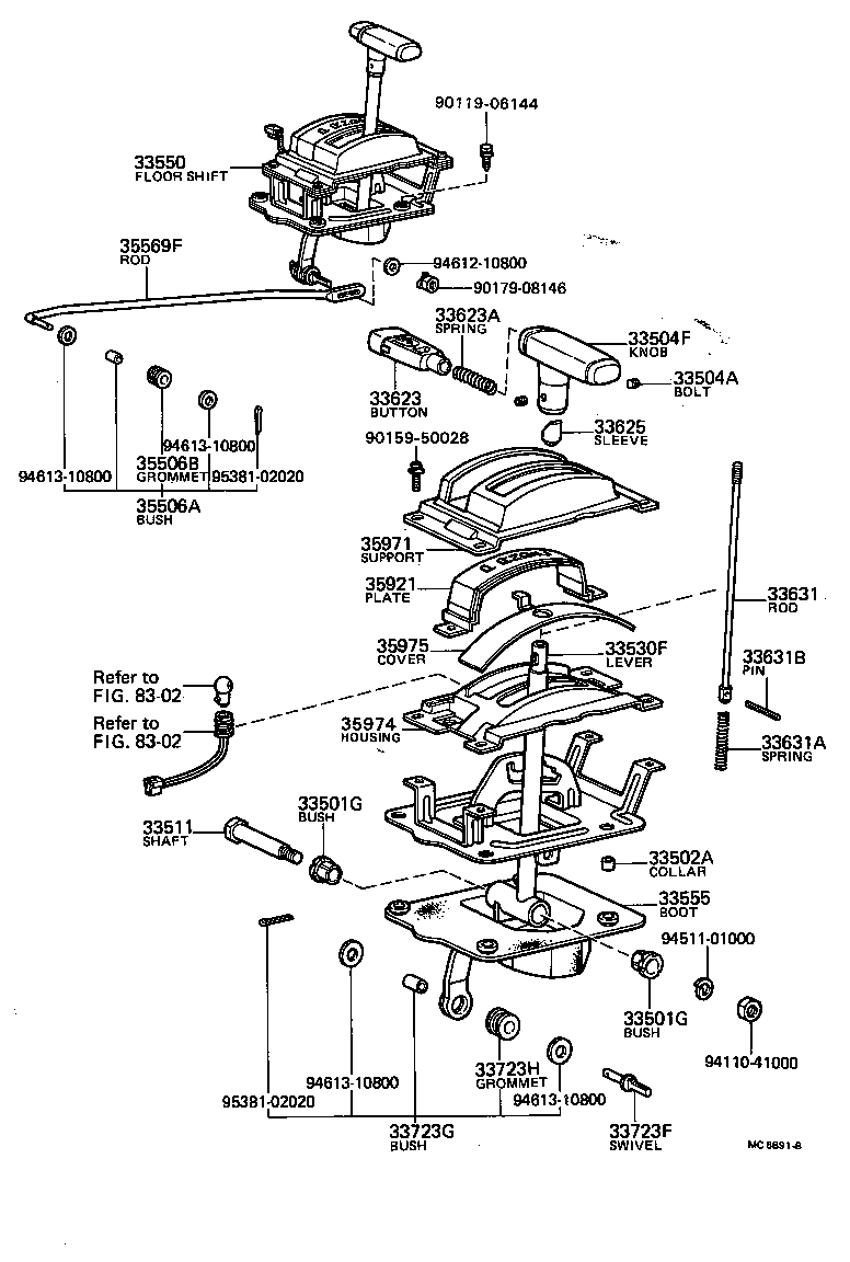 Shift Lever & Retainer