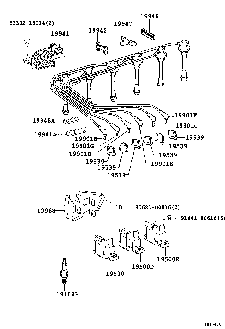 Ignition Coil Spark Plug Glow Plug
