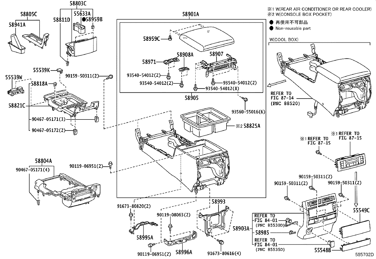 Caja y soporte de consola