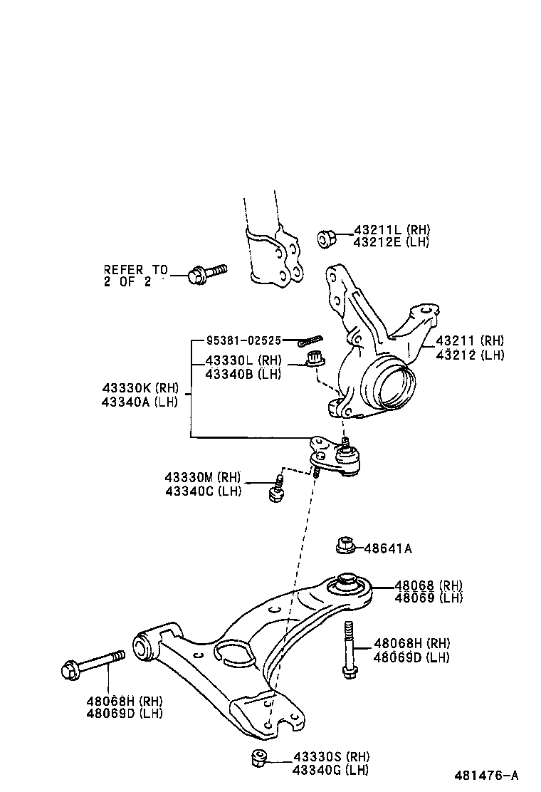 Front Axle Arm Steering Knuckle