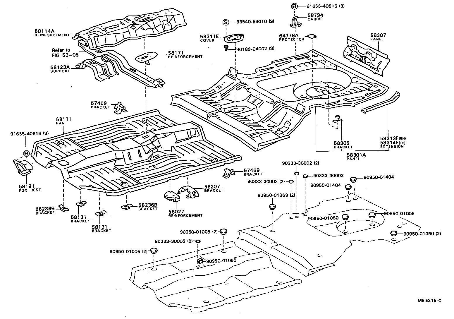 Floor Pan & Lower Back Panel