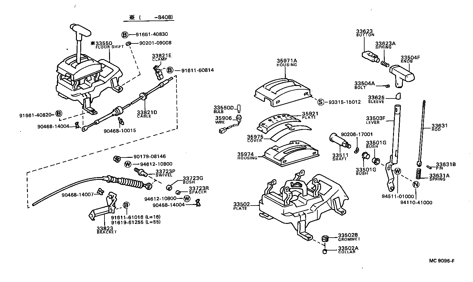 Shift Lever & Retainer