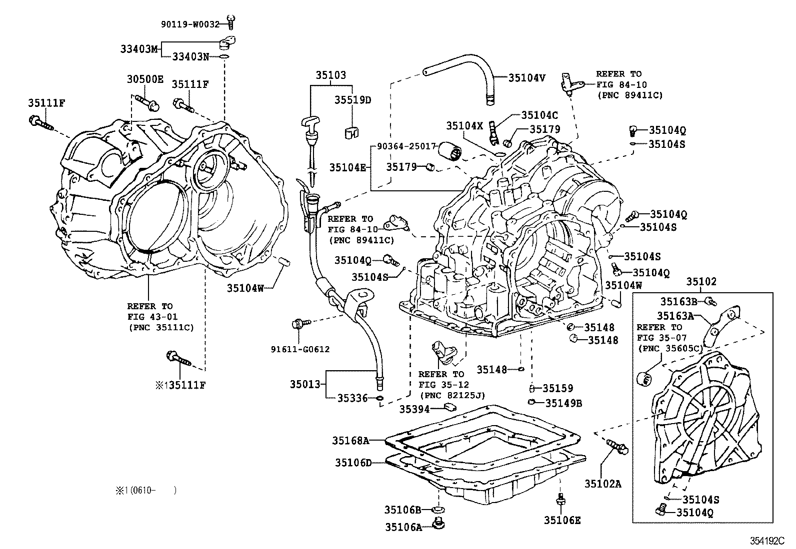 Caja de transmisión y cárter de aceite