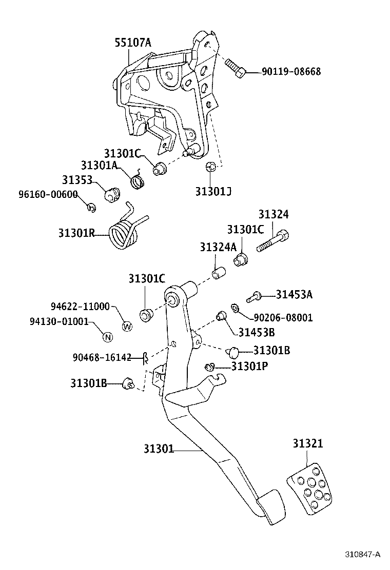 Clutch Pedal Flexible Hose