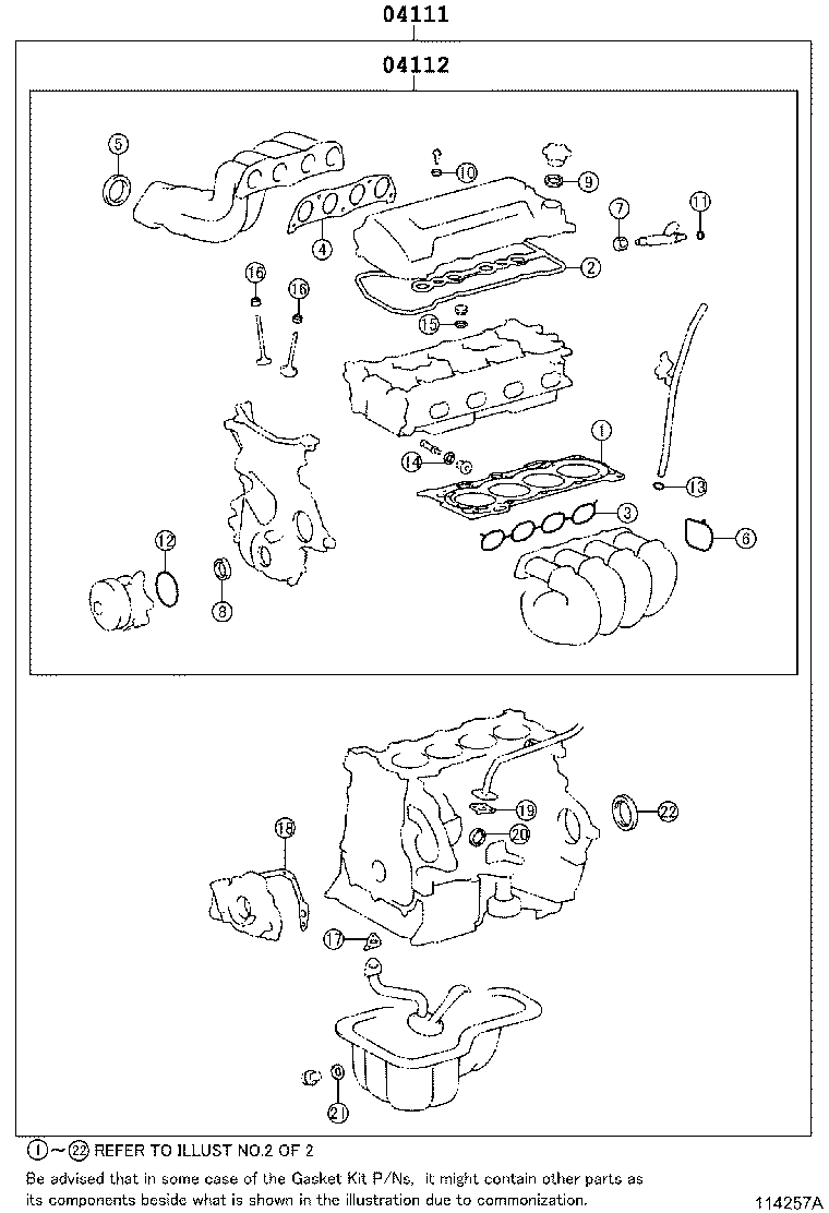 Engine Overhaul Gasket Kit