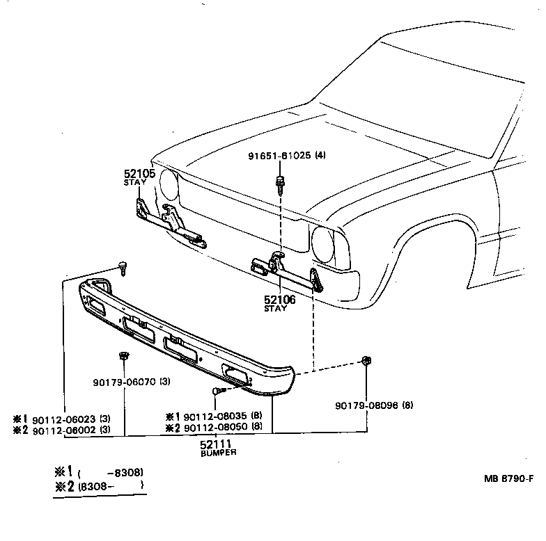 Front Bumper Bumper Stay