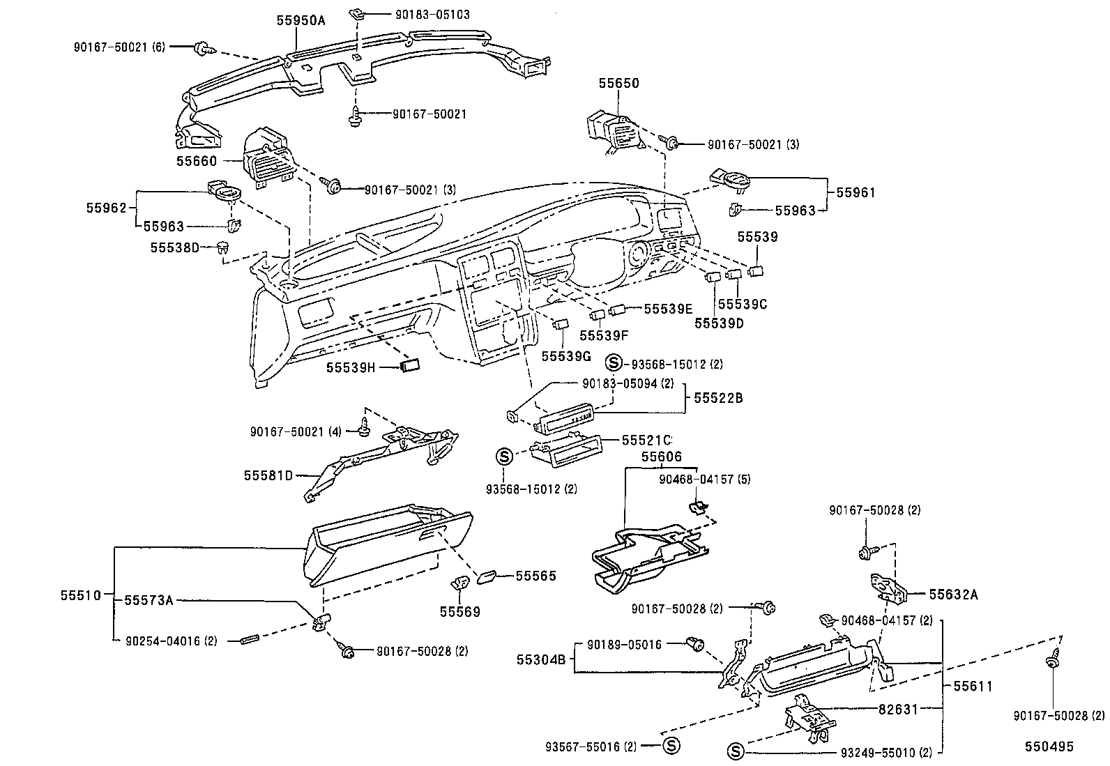 Instrument Panel Glove Compartment