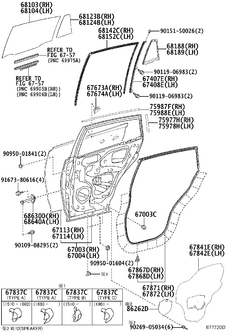 Rear Door Panel & Glass