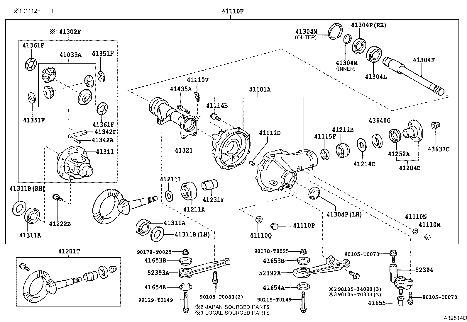 Front Axle Housing & Differential
