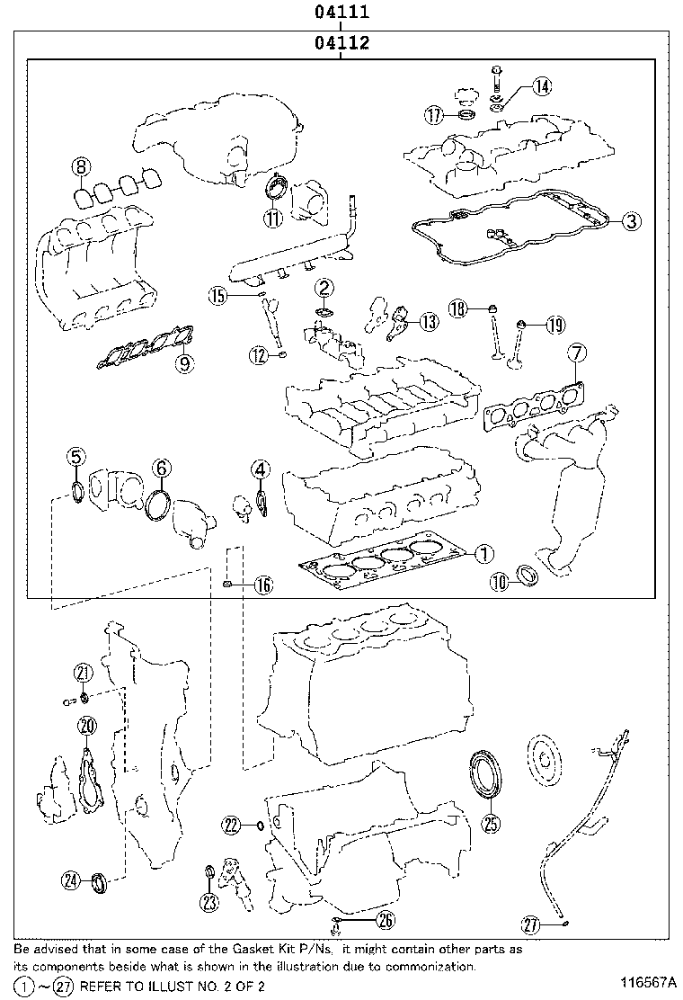 Engine Overhaul Gasket Kit