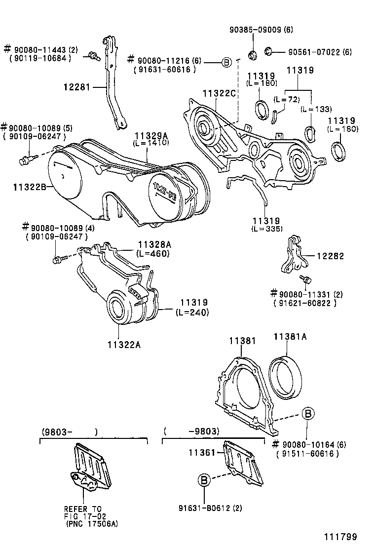 Timing Gear Cover & Rear End Plate