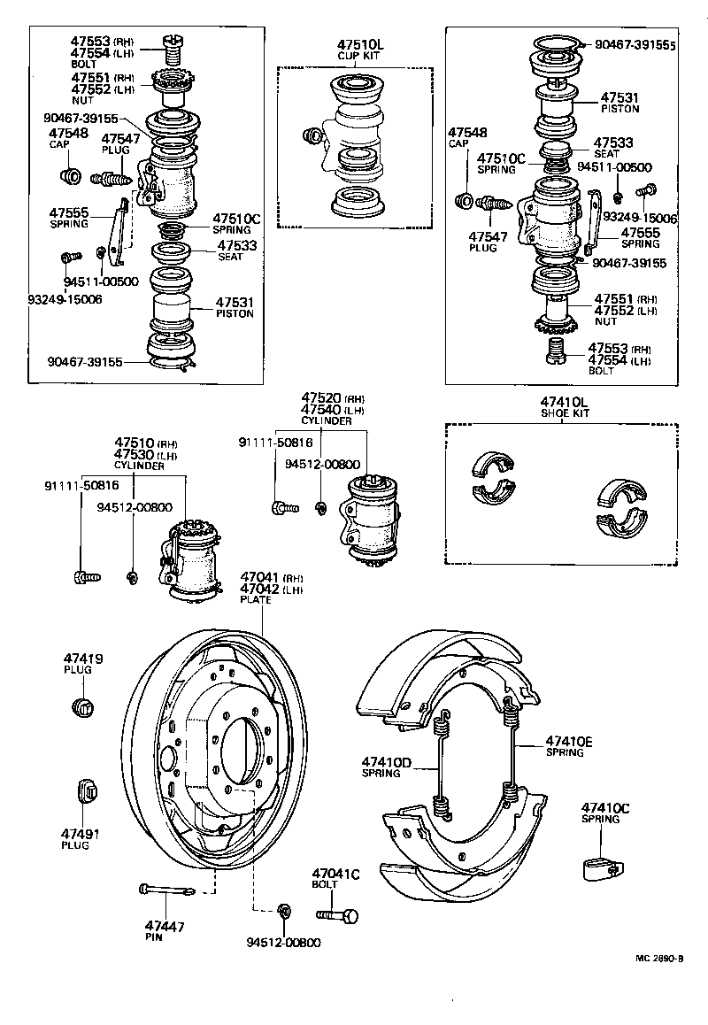 Front Drum Brake Wheel Cylinder