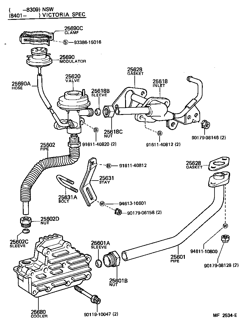 Sistema de recirculación de gases de escape