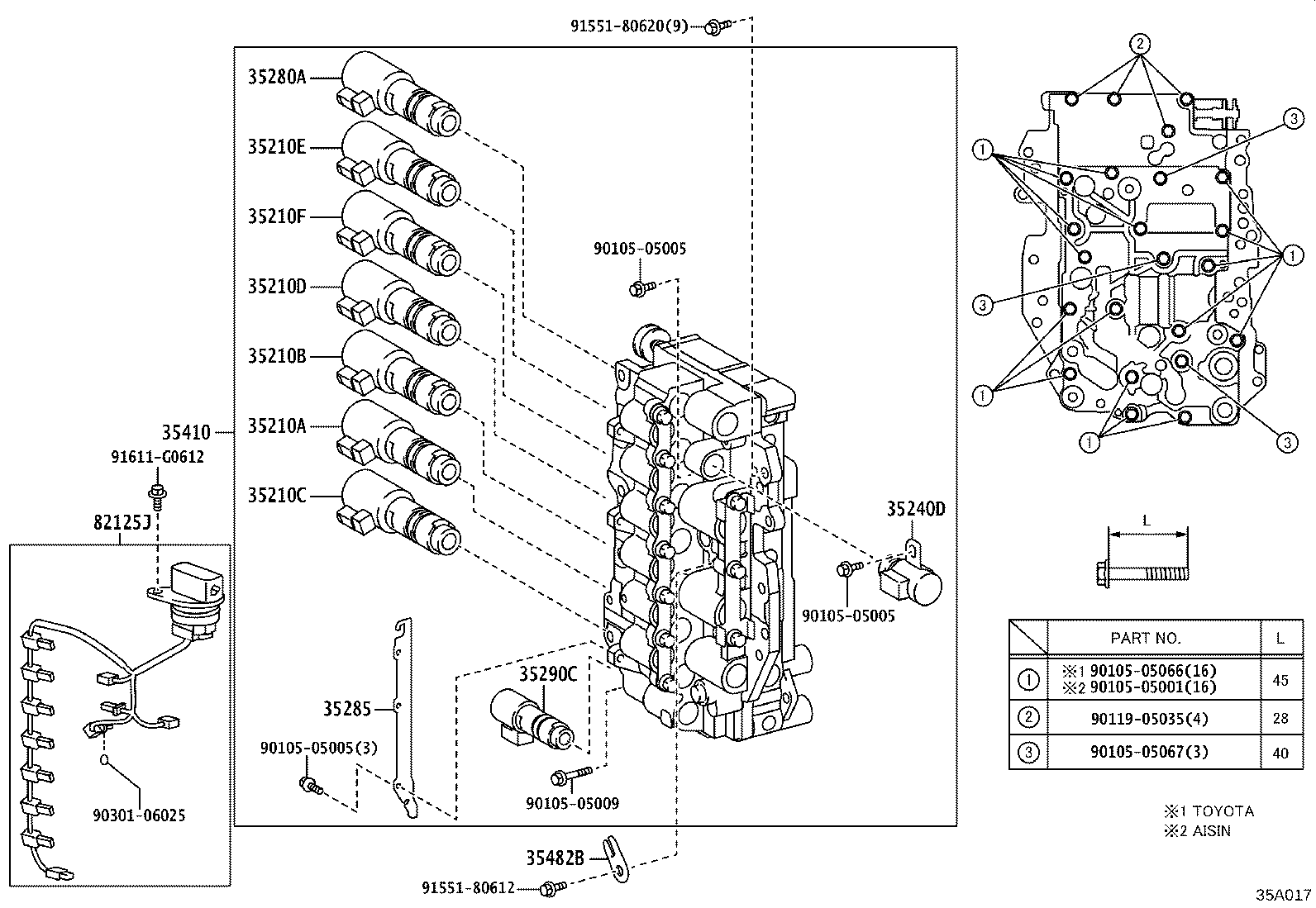 Valve Body Oil Strainer