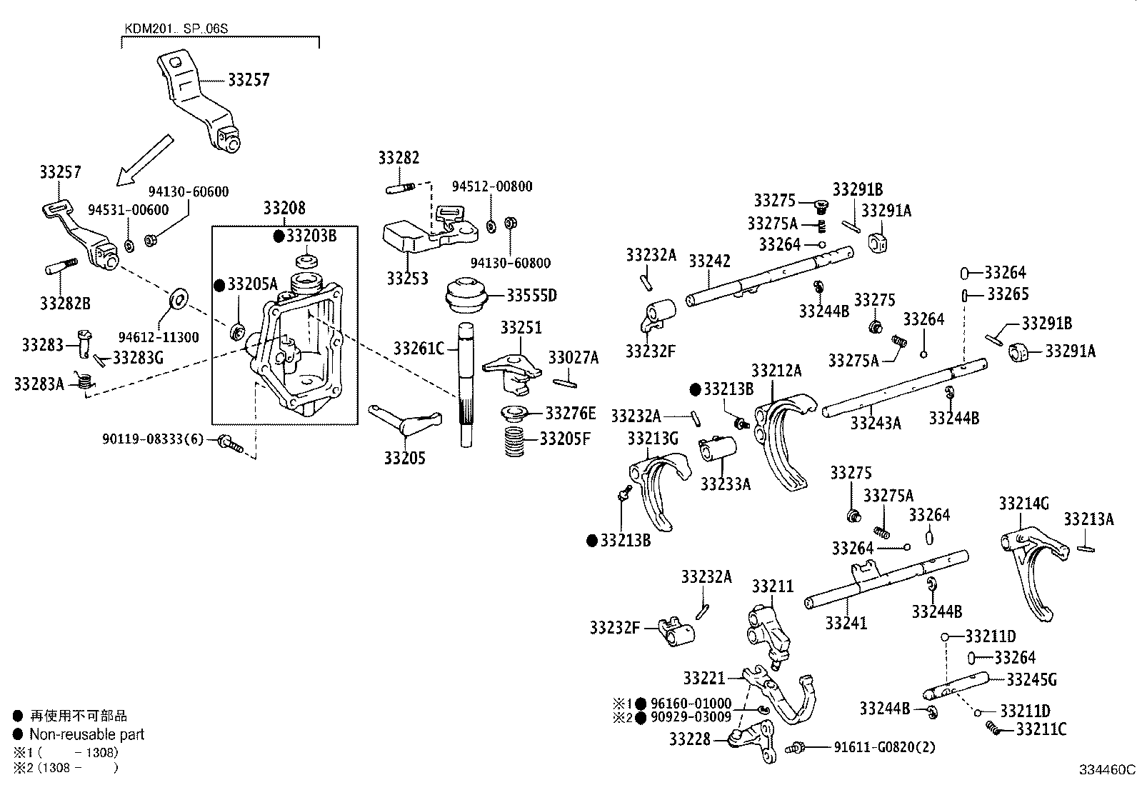 Gear Shift Fork Lever Shaft