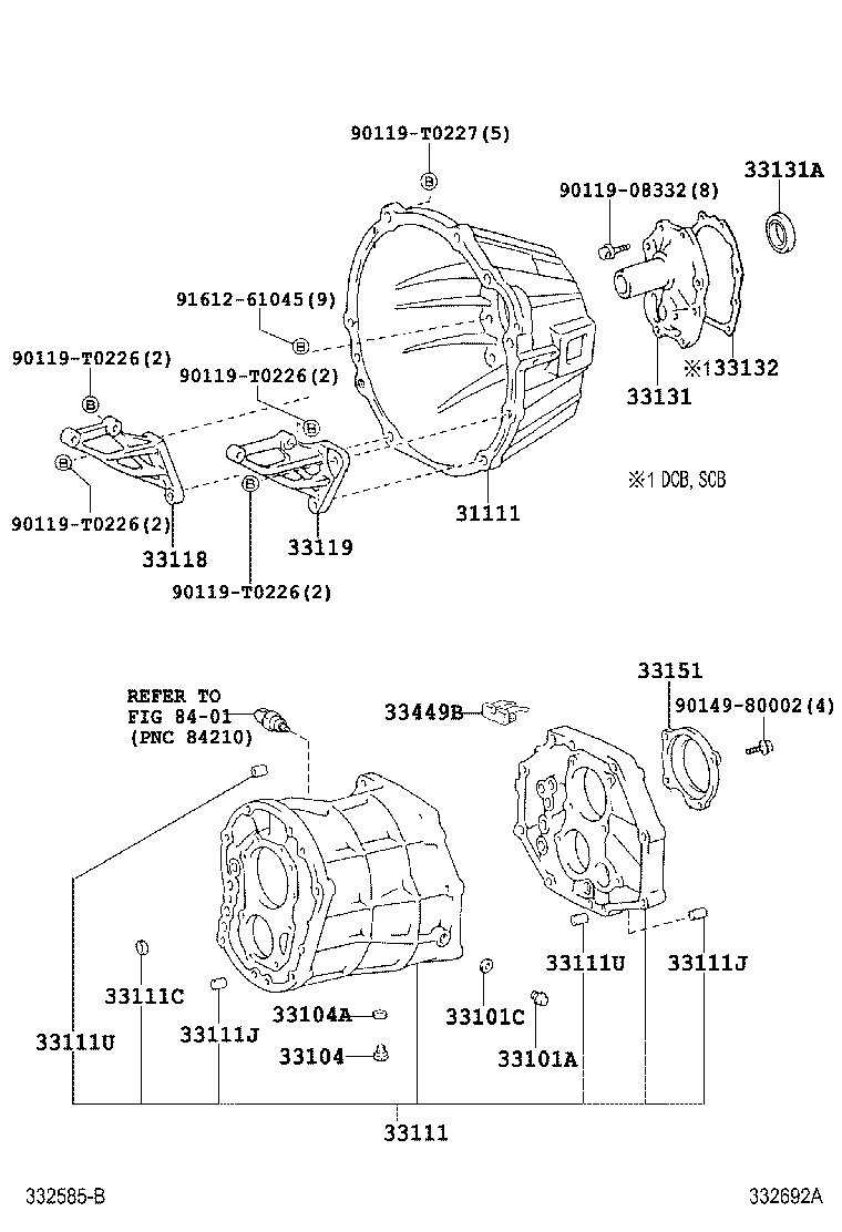 Clutch Housing + Transmission Case