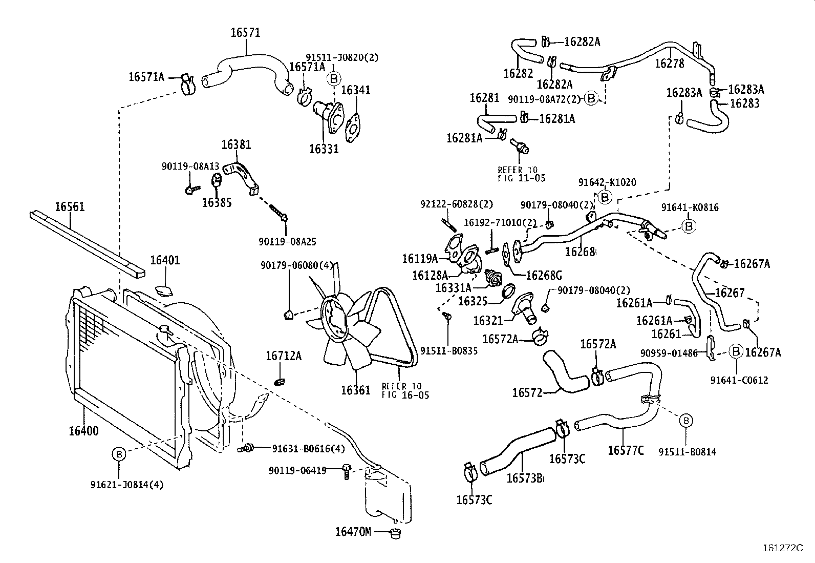 Radiator Water Outlet