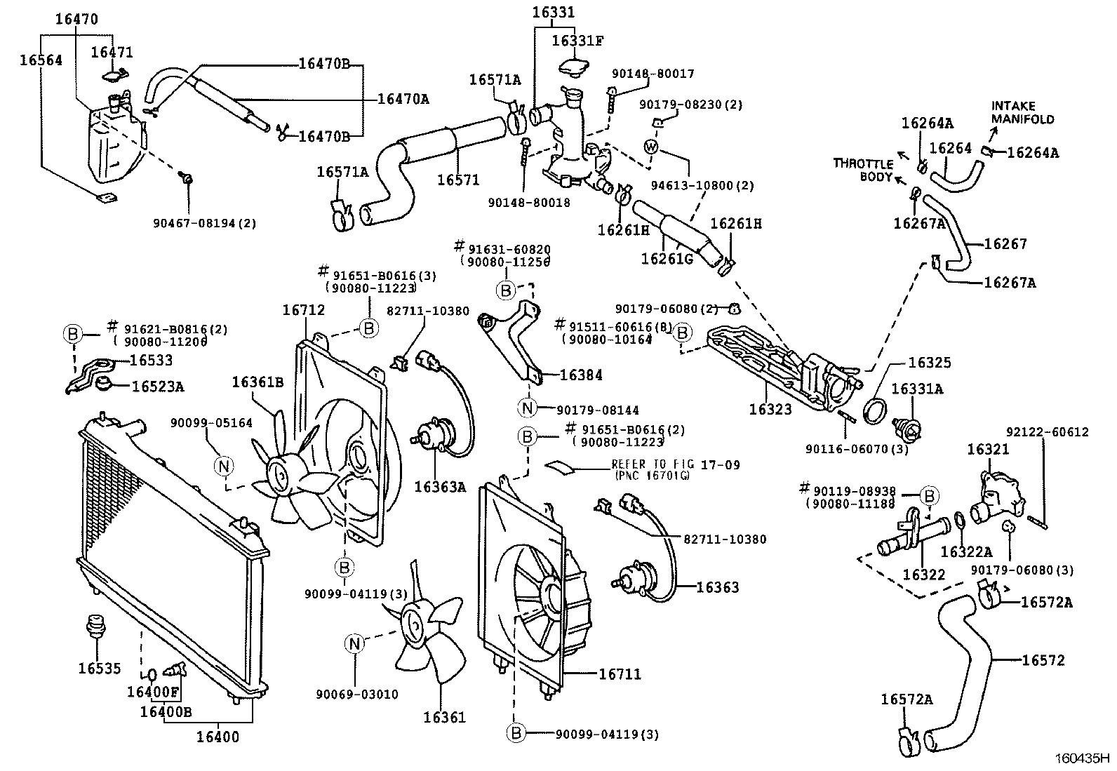 Radiator Water Outlet