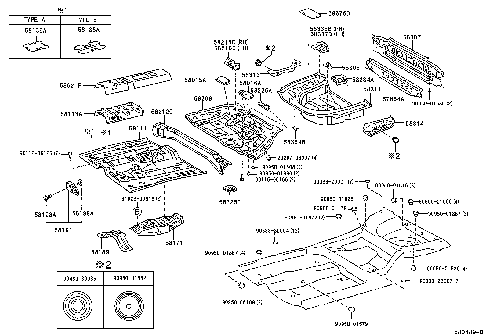 Floor Pan & Lower Back Panel