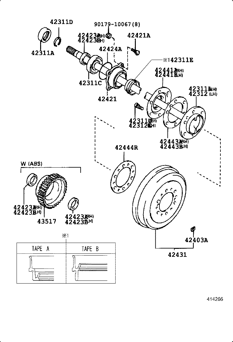 Rear Axle Shaft Hub