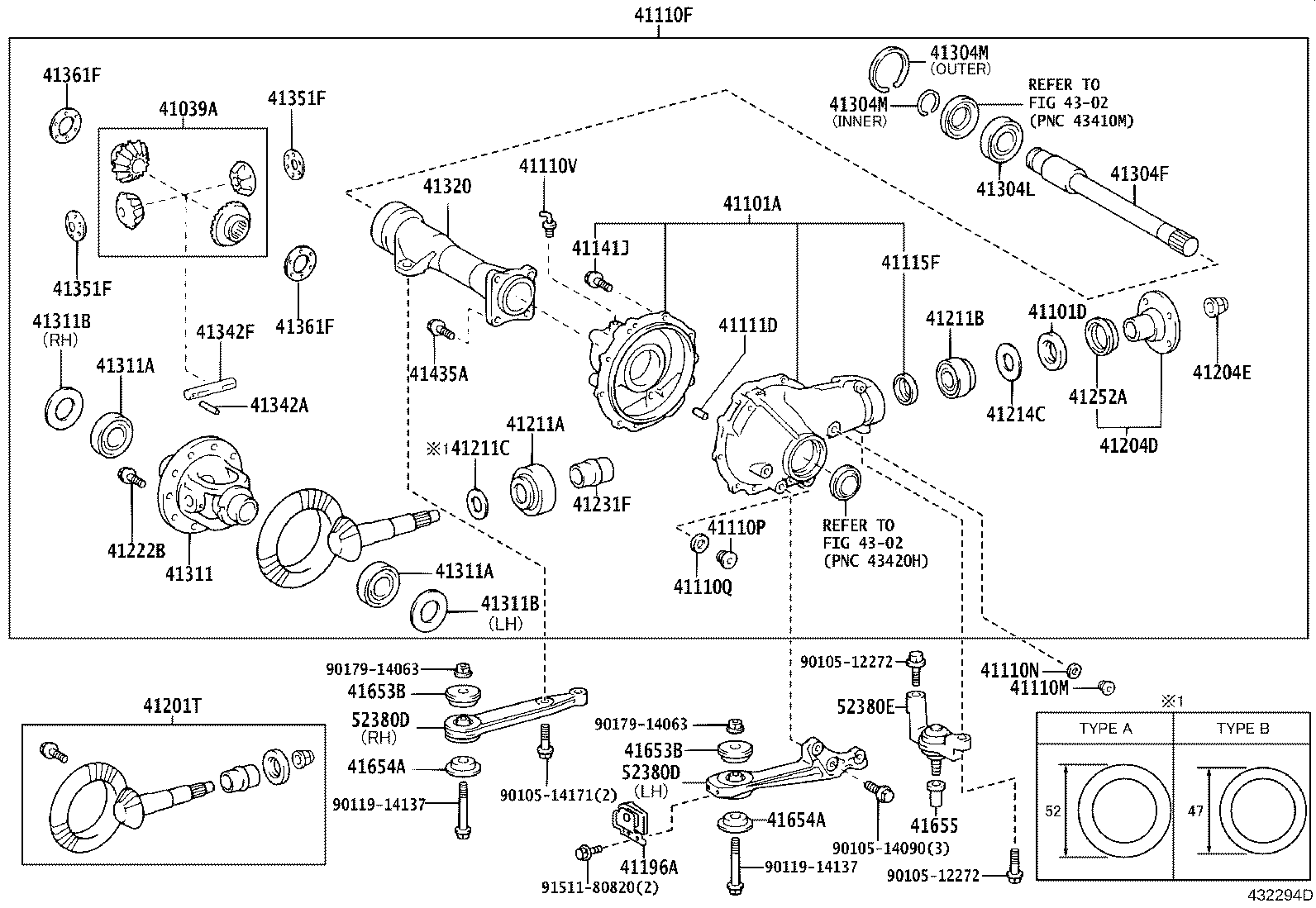 Front Axle Housing & Differential