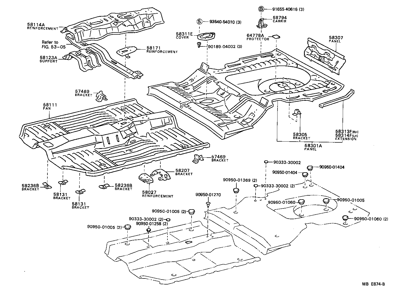 Floor Pan & Lower Back Panel