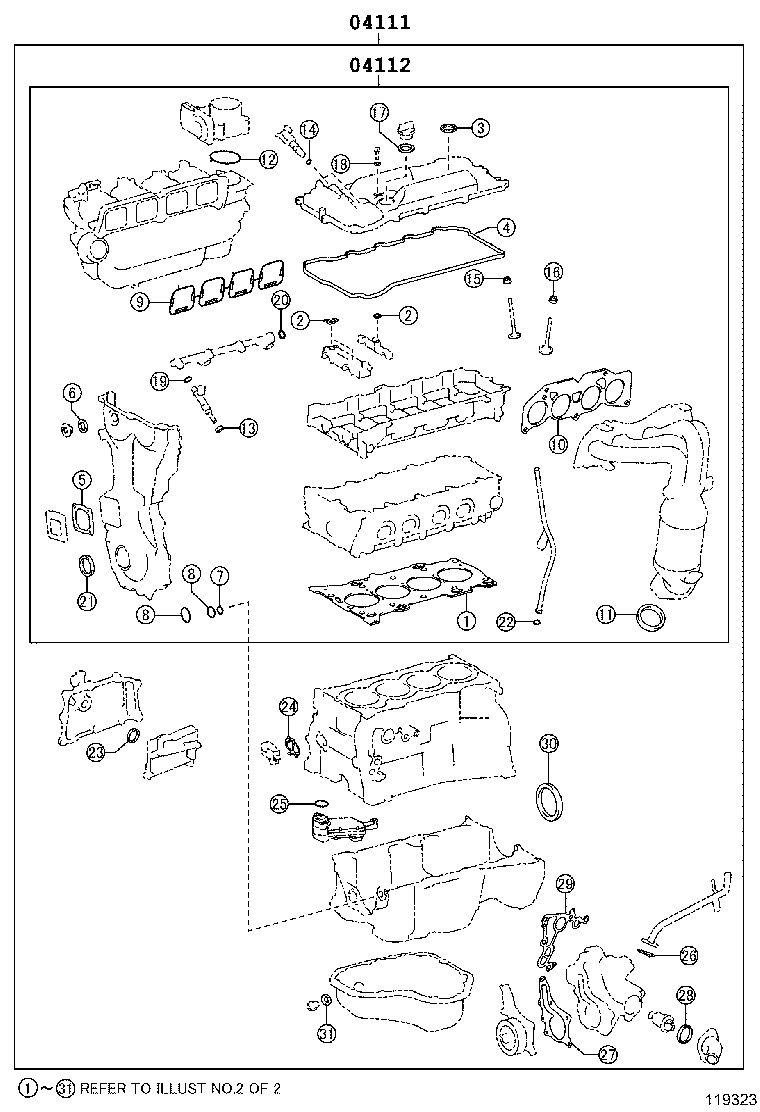 Engine Overhaul Gasket Kit