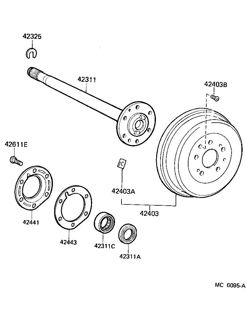 Rear Axle Shaft Hub