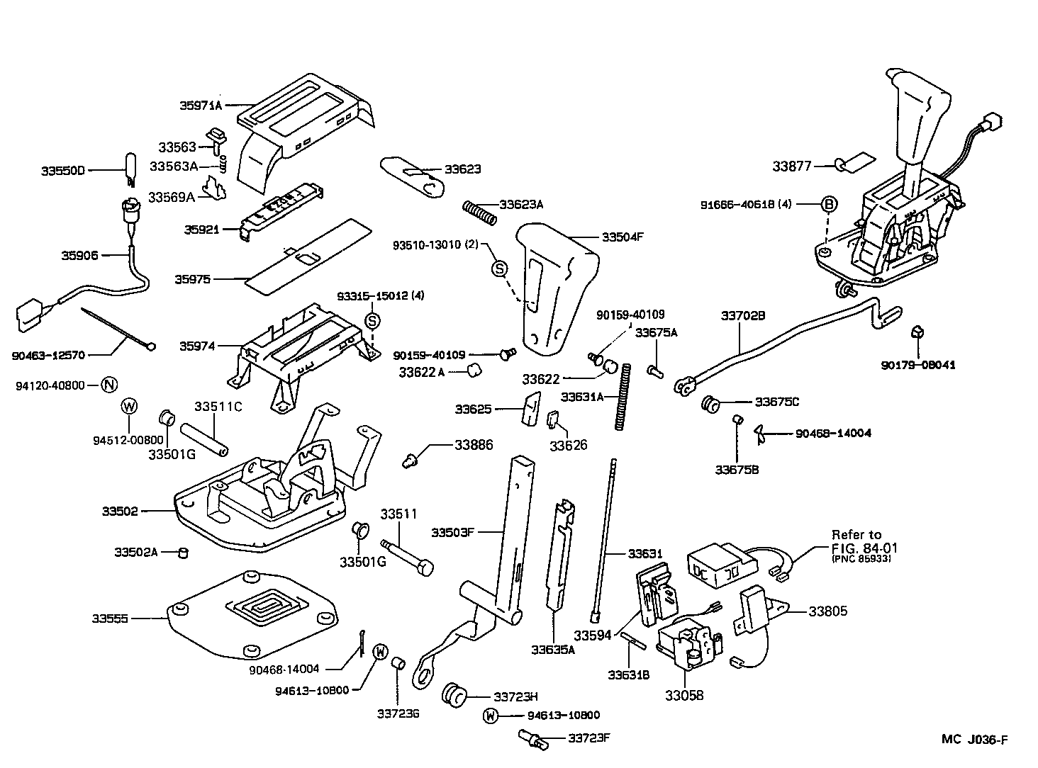 Shift Lever & Retainer