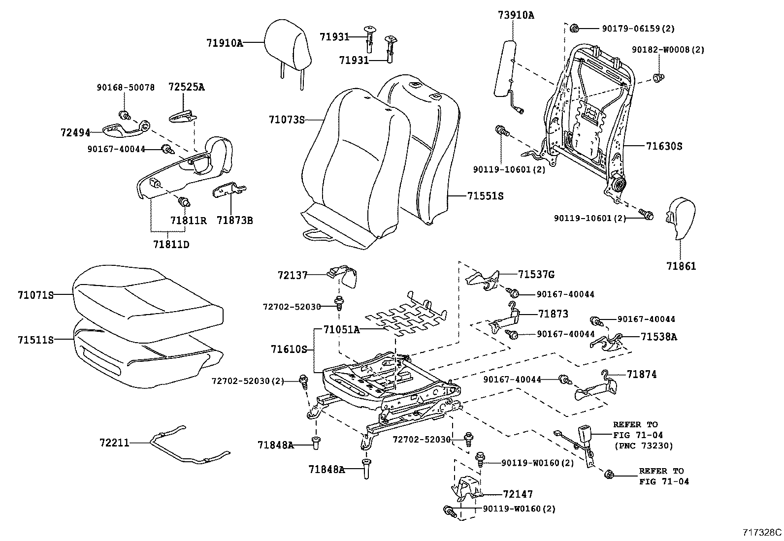 Front Seat & Seat Track