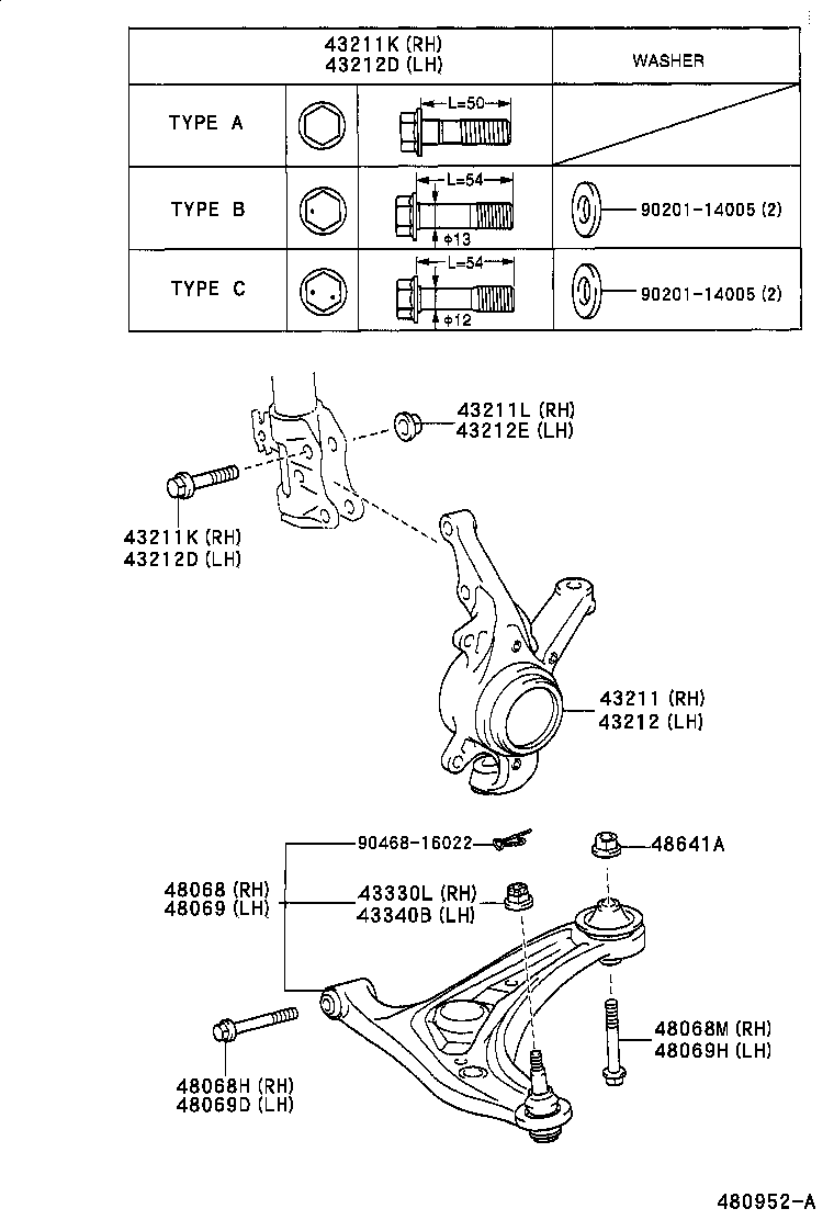 Front Axle Arm Steering Knuckle