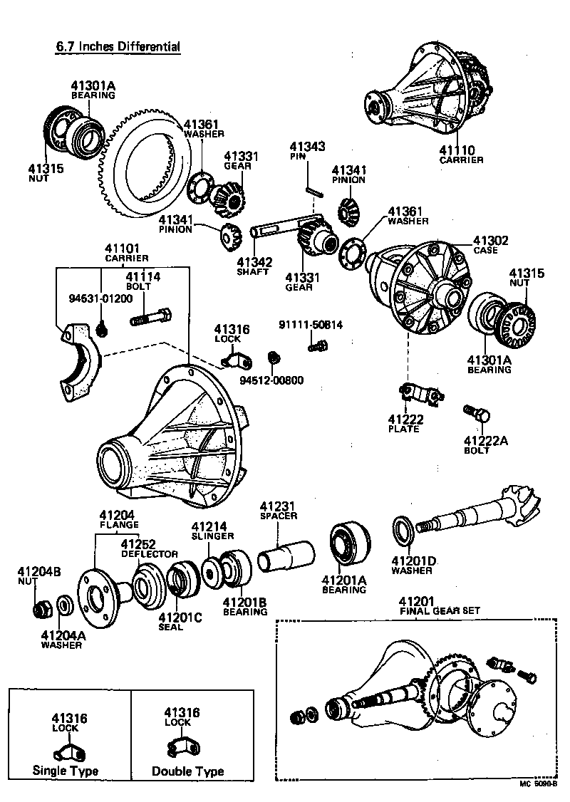 Rear Axle Housing Differential