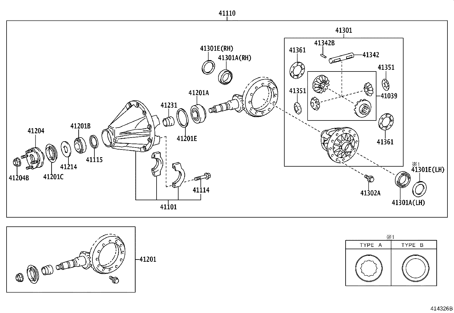 Rear Axle Housing Differential