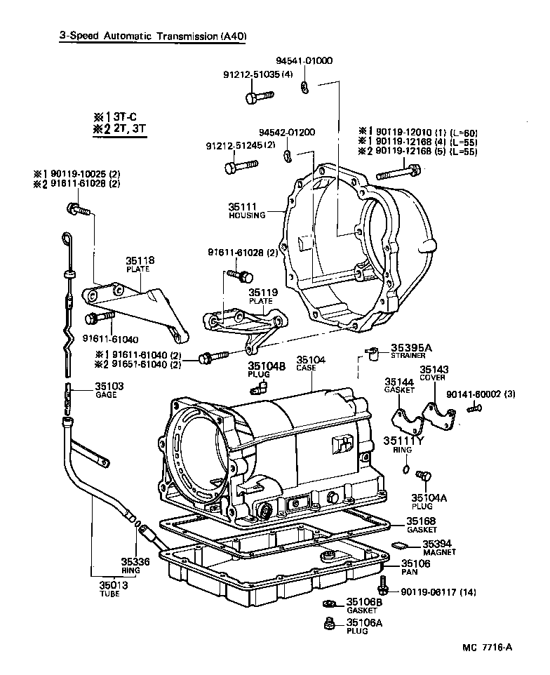Transmission Case & Oil Pan