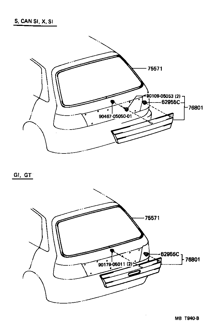 Rear Moulding