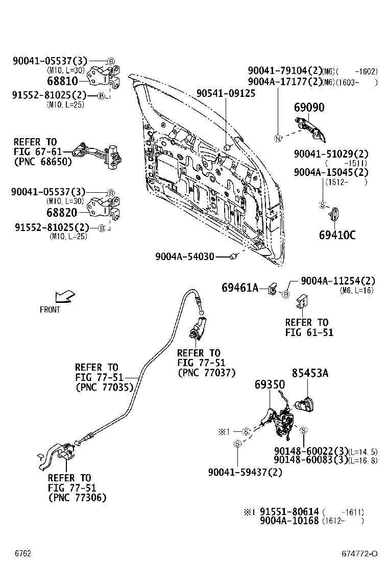 Back Door Lock Hinge